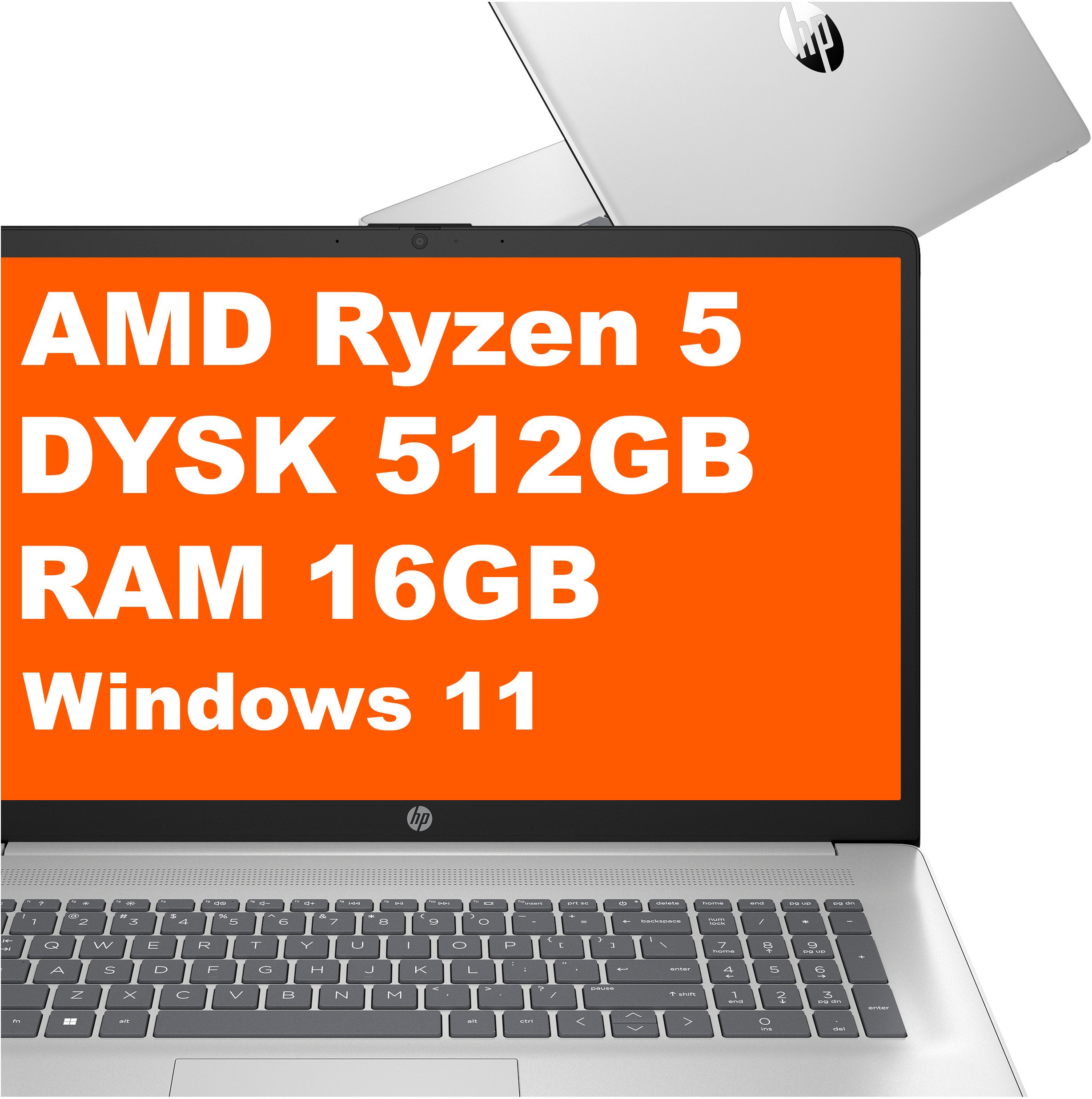 HP 17-cp3401nr Ryzen 5 7430U / 16GB / 512GB / W11 (C17A9UA)