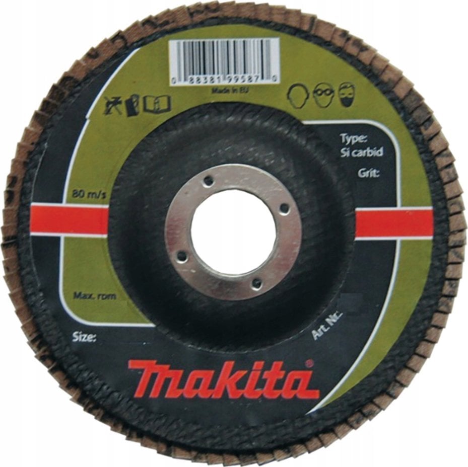 Makita MAKITA ŚCIERNICA LISTKOWA SI CARBID 125x22,23mm P120 KAMIEŃ, CERAMIKA, TW. SZTUCZNE