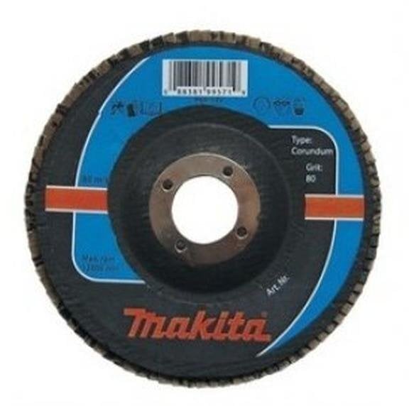 Makita MAKITA ŚCIERNICA LISTKOWA CORUNDUM 125x22,23mm P 60 ALUMINIUM, STAL, METAL, DREWNO