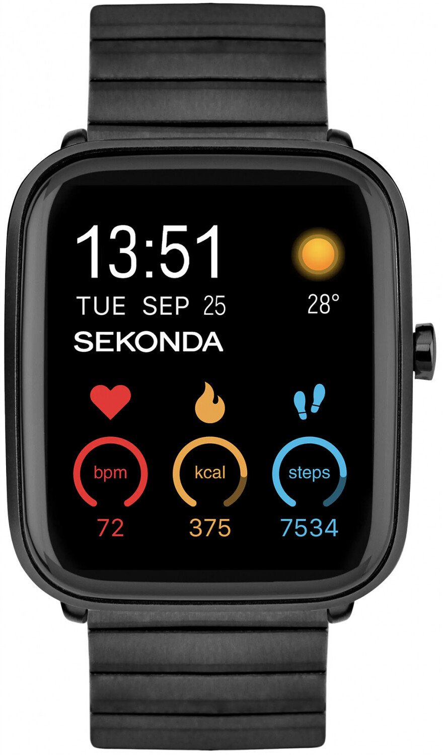 Smartwatch męski Sekonda 30223 czarny bransoleta