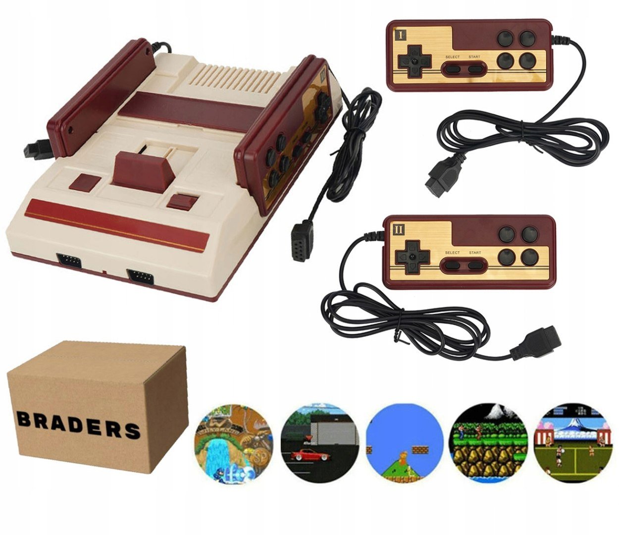 Konsola retro do gier - emulator z wejściem AV do podłączenia telewizora