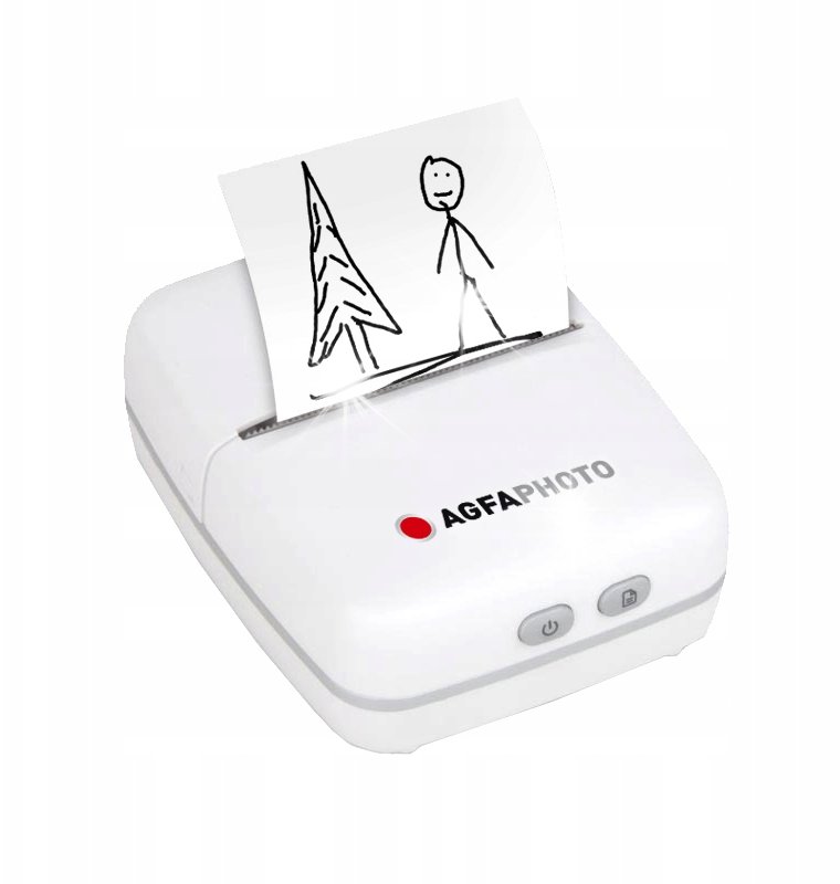 Drukarka fotograficzna AgfaPhoto Drukarka Termiczna Bluetooth do Zdjęć do Smartfona