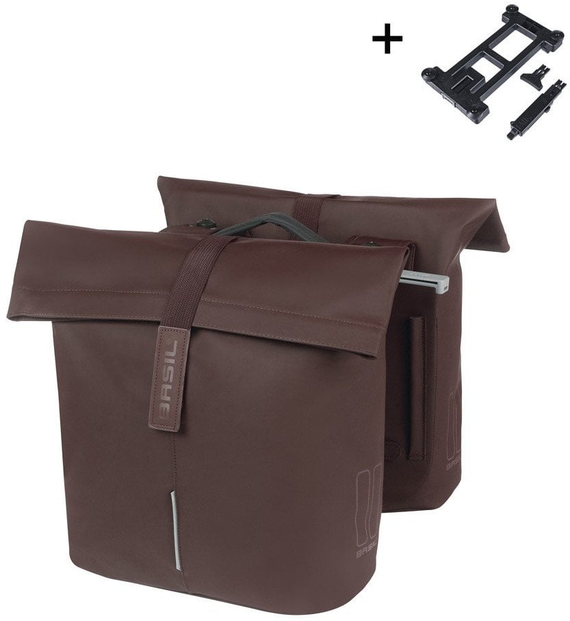 Basil Sakwa miejska podwójna BASIL CITY DOUBLE PANNIER BAG MIK 28-32L, MIK System (ready to go) roas...