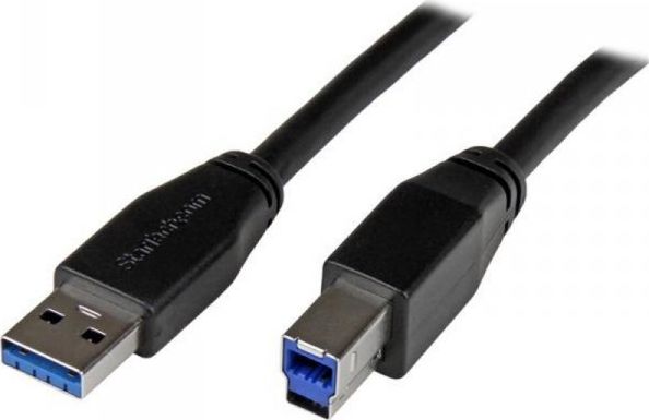 Фото - Кабель Startech.com Kabel USB StarTech USB-A - USB-B 10 m Czarny  (S55057663)