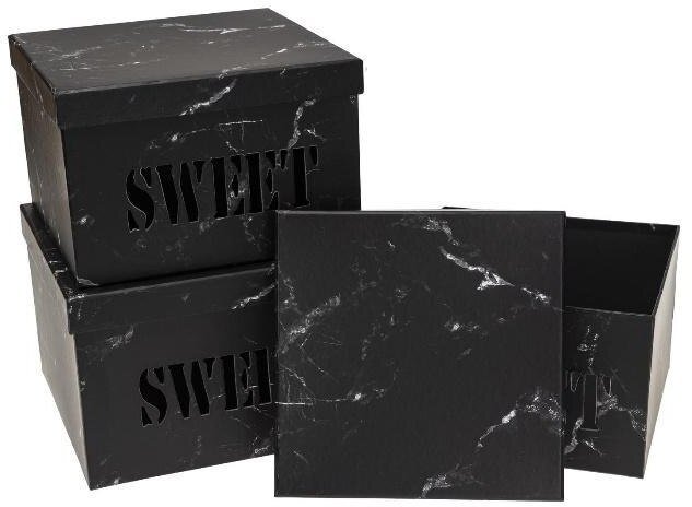 Rozette Pudełko Flower Box 3szt Sweet czarny ROZETTE EDUKAMP