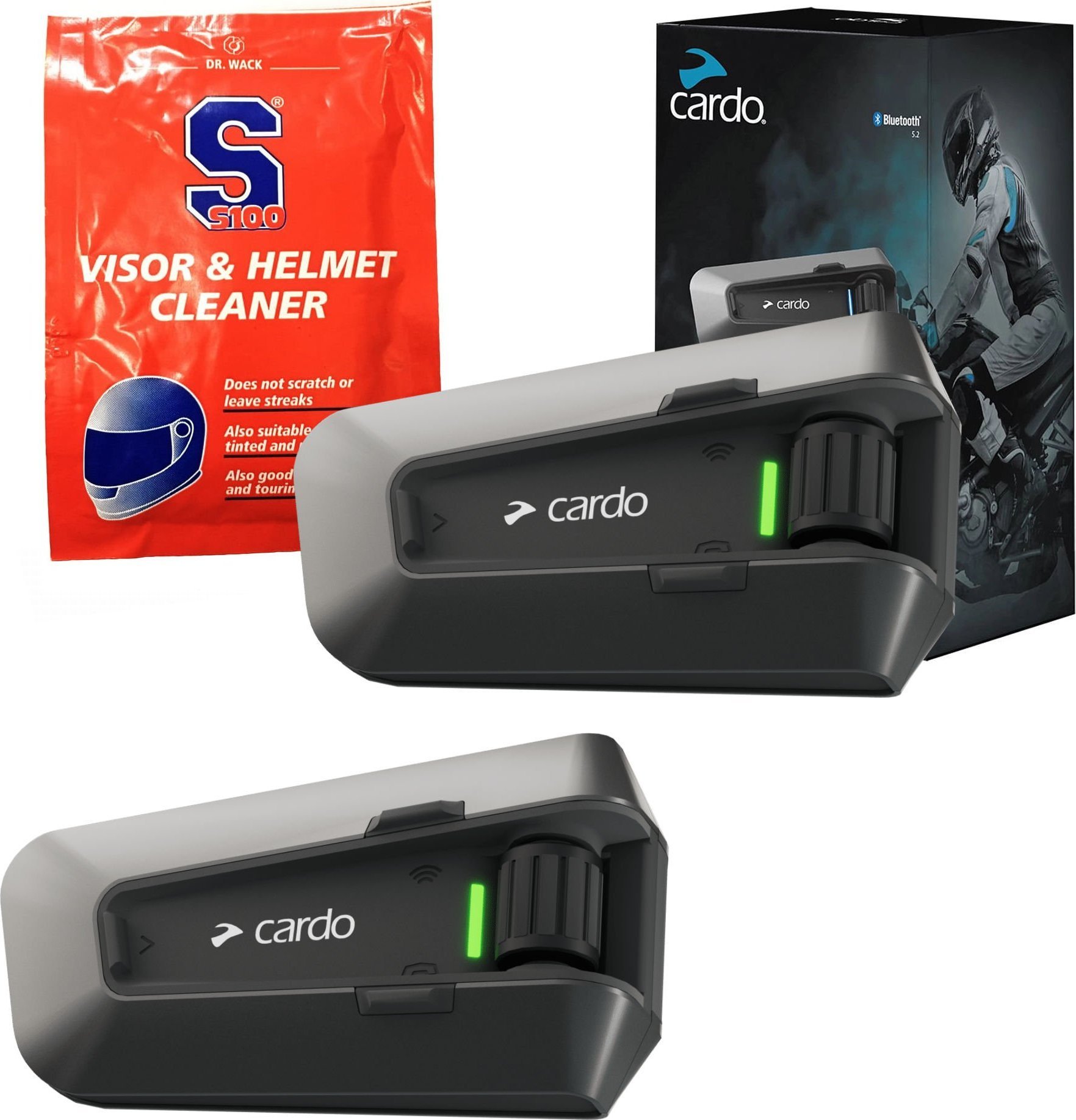 Słuchawka Cardo Packtalk EDGE Interkom motocyklowy 2-pak Mesh 2.0