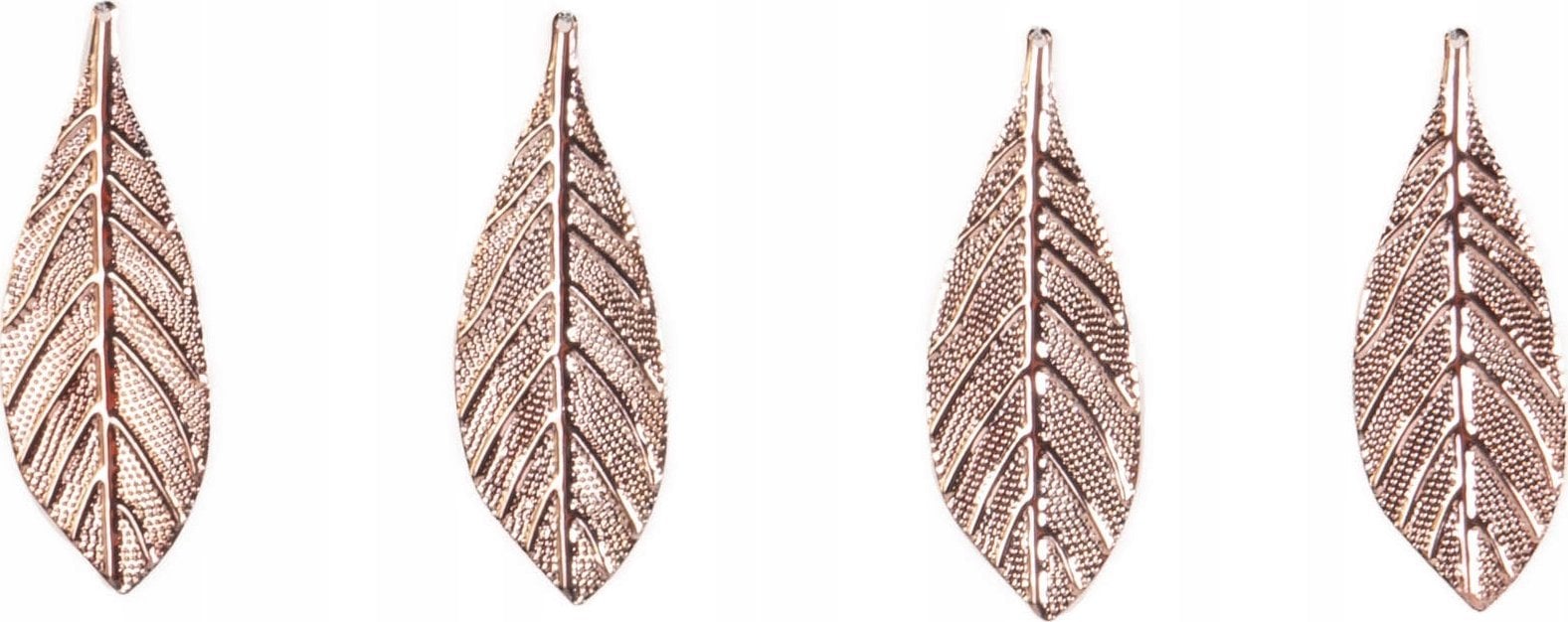 Dekoracja świąteczna Home Styling Collection Dekoracje świąteczne, złote zawieszki listki, 4 sz.