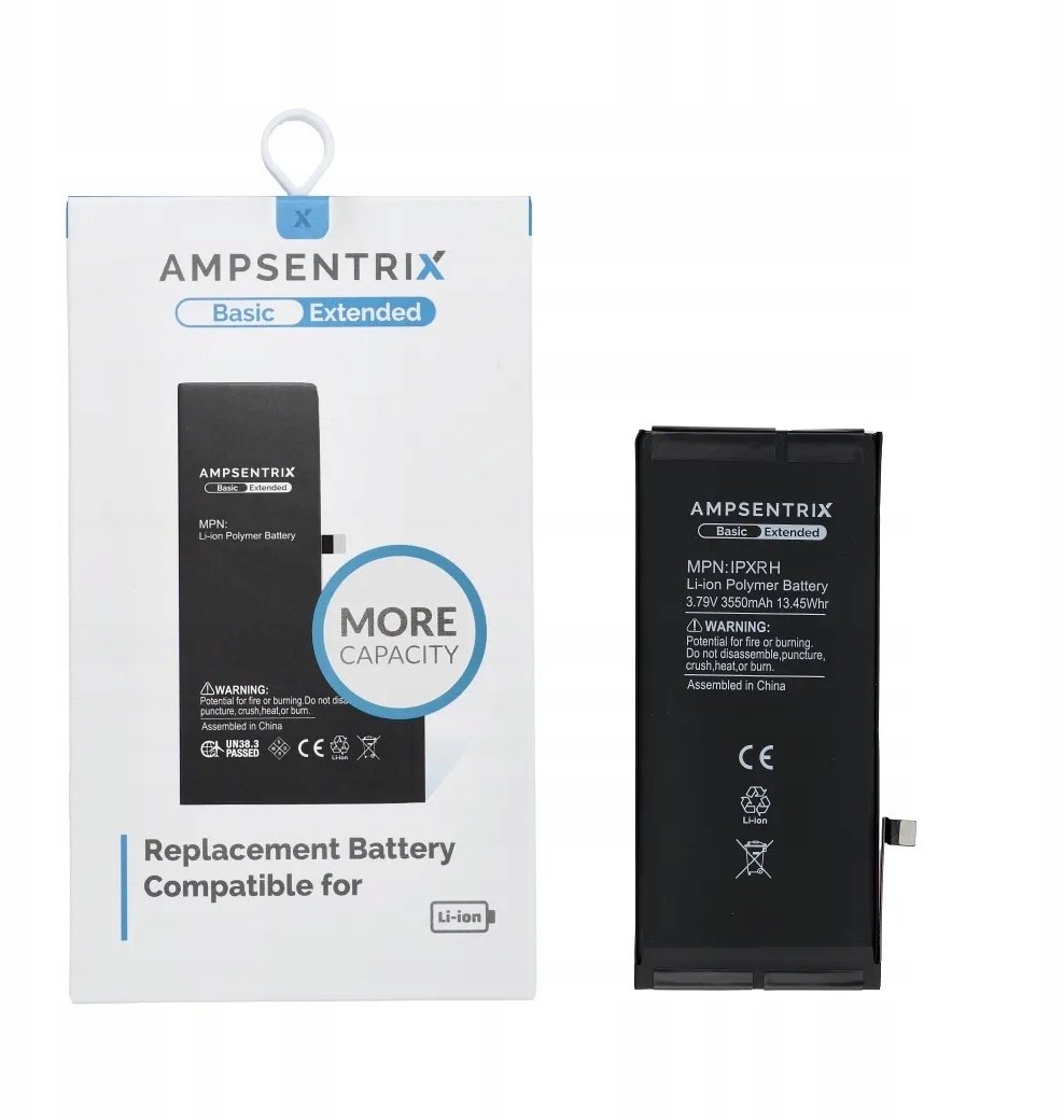 AmpSentrix Basic bateria do iPhone XR (zwiększona pojemność)
