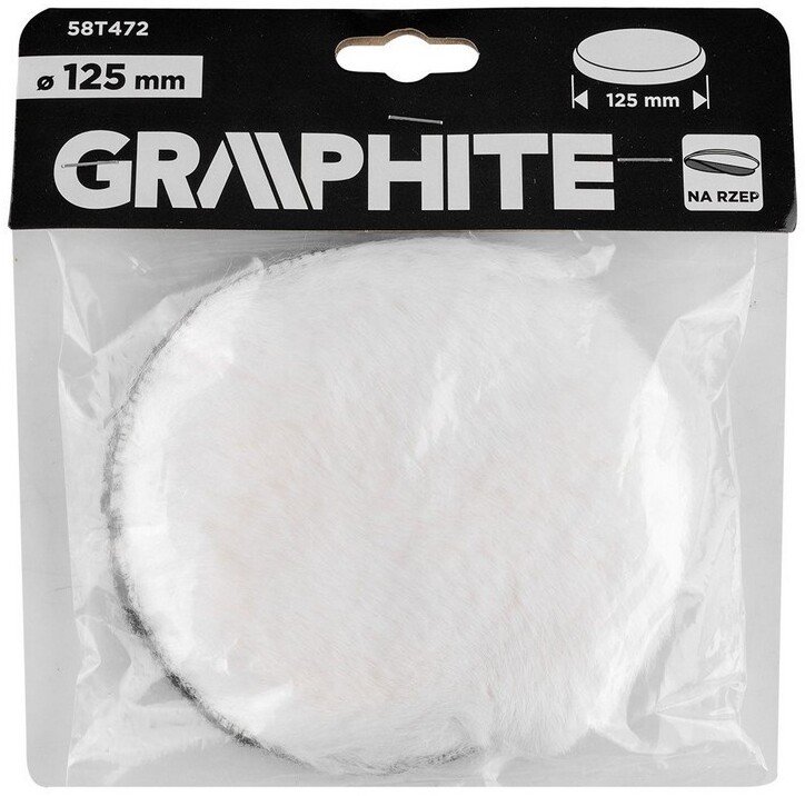 Graphite Futro polerskie na rzep 125MM