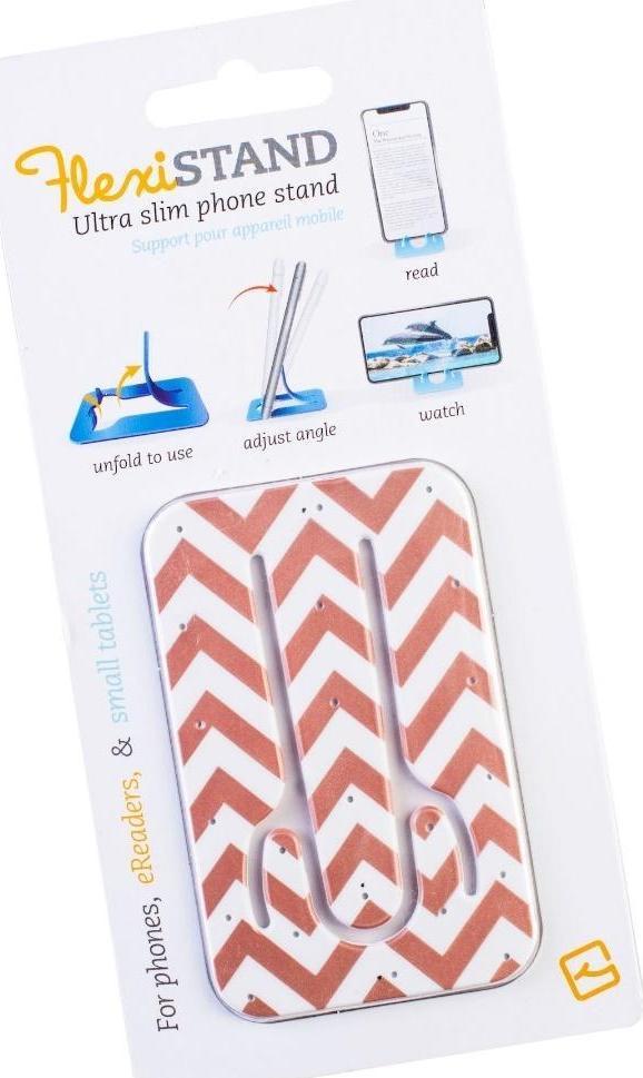 Podstawka Thinking Gifts FlexiStand podstawka pod telefon - Rose Gold Chevr