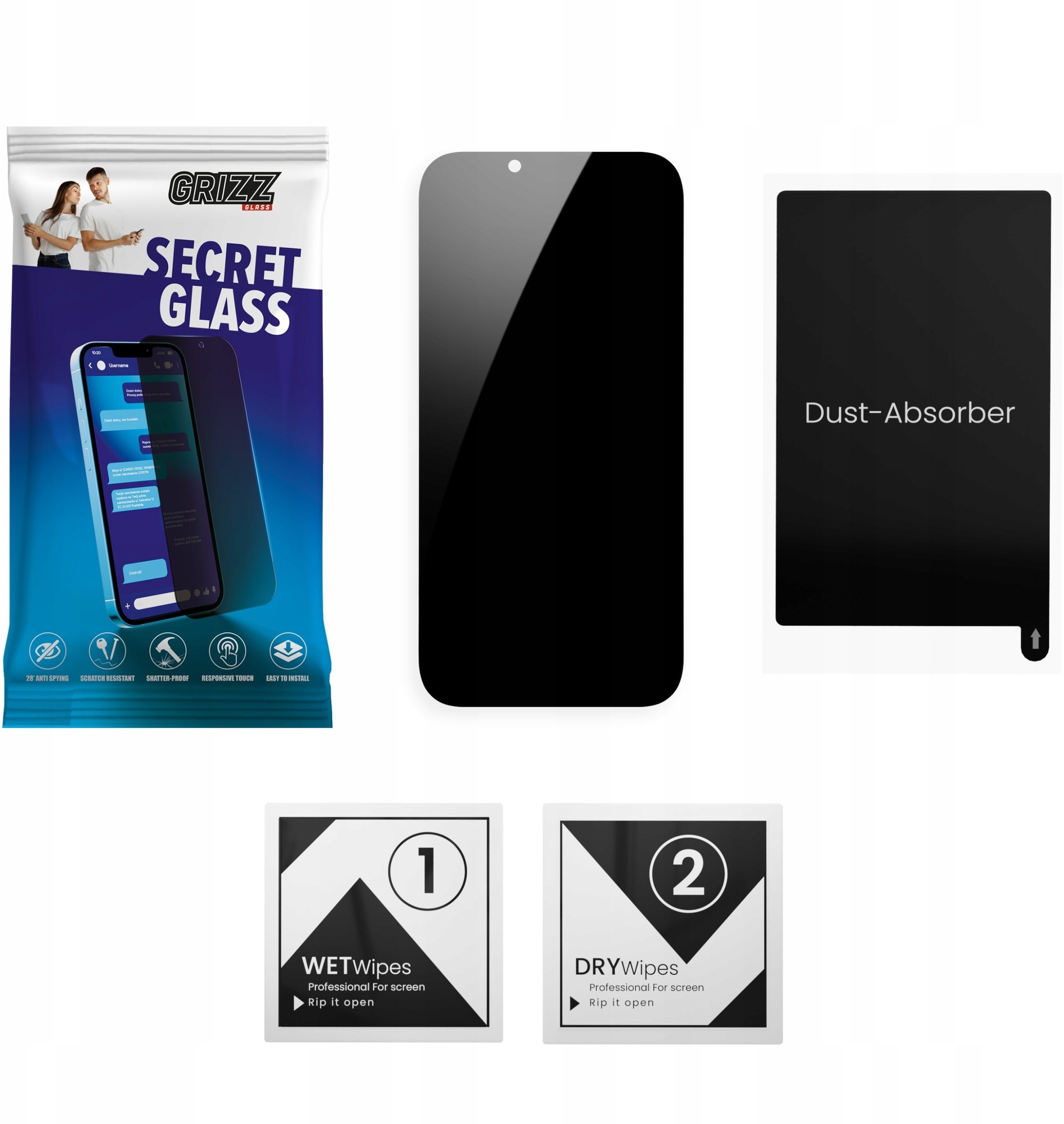 GrizzGlass Matowe szkło prywatyzujące SecretGlass do Samsung Galaxy Tab S11