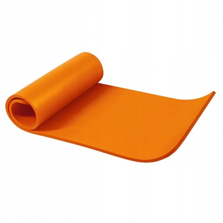 Gorilla Sports Gorilla Sports duża mata do jogi pomarańczowa (185x58x1,5cm)