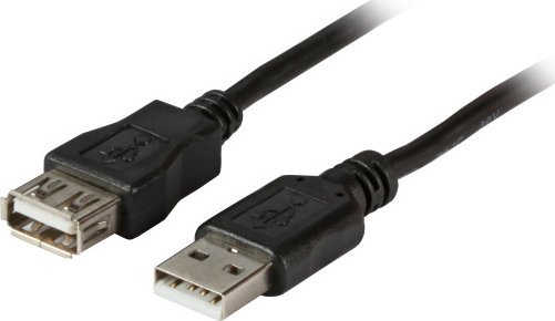 Kabel USB EFB USB-A - USB-A 0.5 m Czarny (K5428SW.0,5V2)