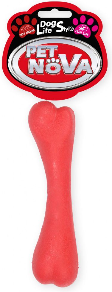 Pet Nova TPR Bone Red 16cm