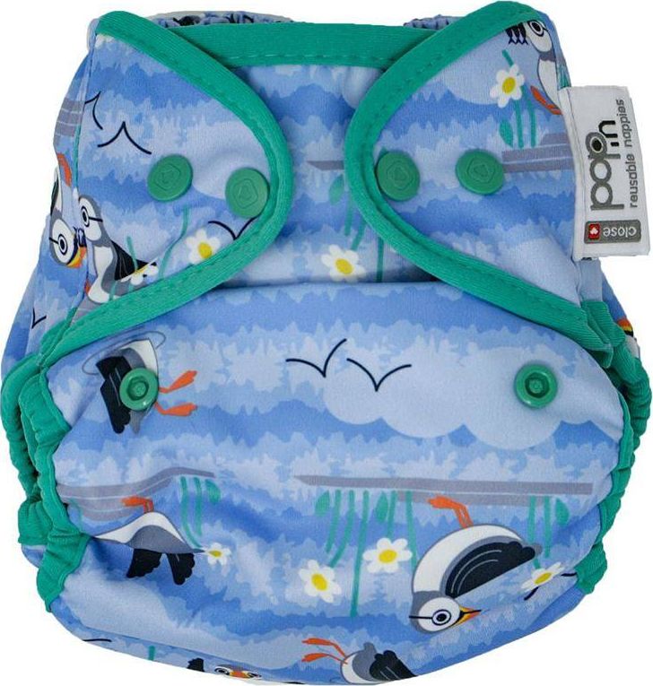 Close Caboo Otulacz, pieluszka wielorazowa z napami Blue Puffin 3-16 kg, 1 szt.