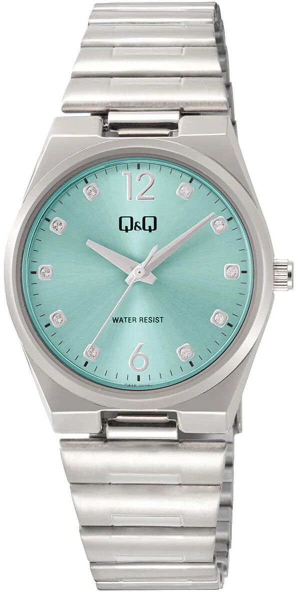 Zegarek QQ Zegarek damski QQ Q84B-002P CYRKONIE srebrny