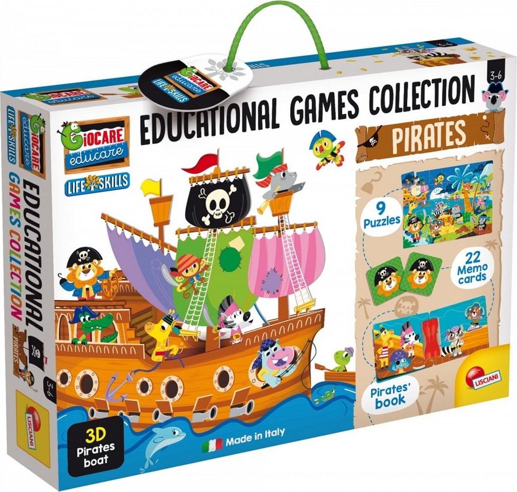 Lisciani Kolekcja gier edukacyjnych - Piraci