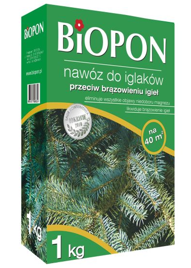 Biopon Nawóz granulowany do iglaków przeciwko brązowieniu igieł 3kg (1056)