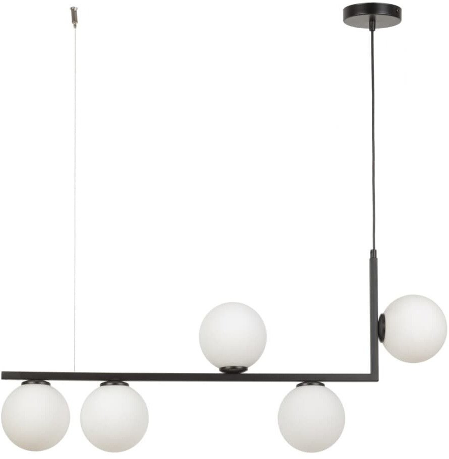 Lampa wisząca Step into Design Zwisowa lampa do salonu kule Andy 33611 Sigma kule kulki czarna biała...