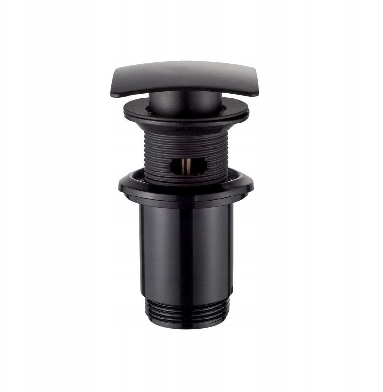 Invena mosiężny korek click-clack, czarny SC-B1-139-L