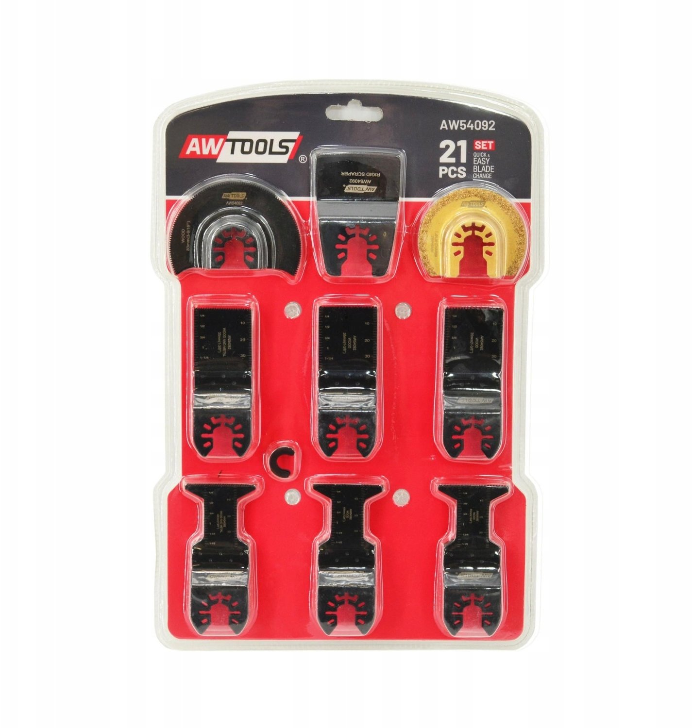 AWTools Brzeszczoty Zestaw brzeszczotów AW54092