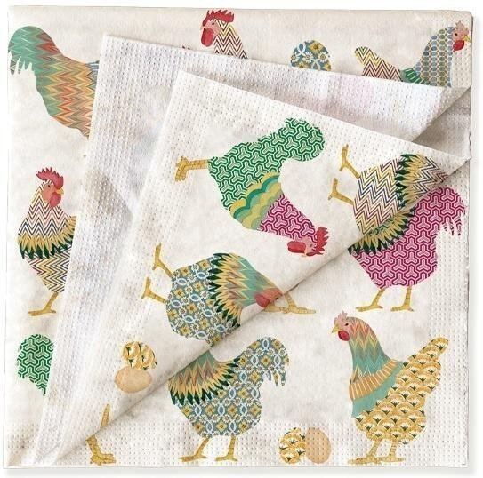 Tassotti Serwetki Koguty i kury 33x33cm 20szt (4021766304221)