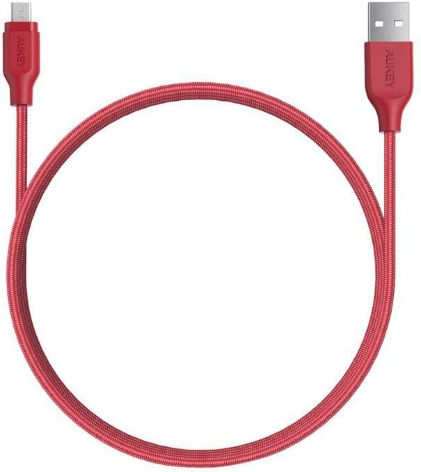 Kabel USB Aukey USB-A - 1.2 m Czerwony (LLTS188911)