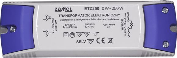 Zamel Transformator elektroniczny 230/11,5V 0-250W ETZ250 (LDX10000104)