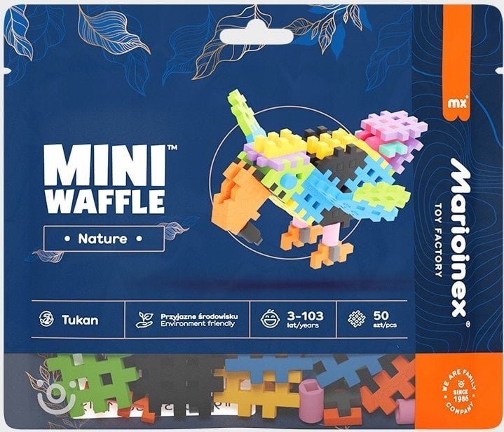 Marioinex Klocki Mini Waffle Nature* - Tukan 50 elementów