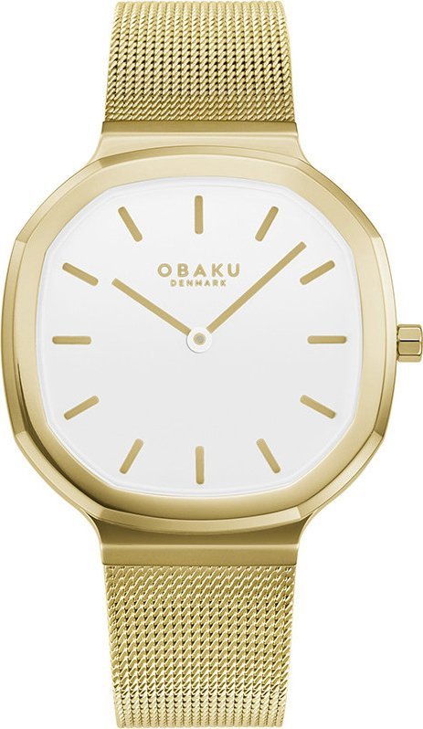 Zegarek OBAKU Zegarek damski Denmark V253LXGWMG złoty