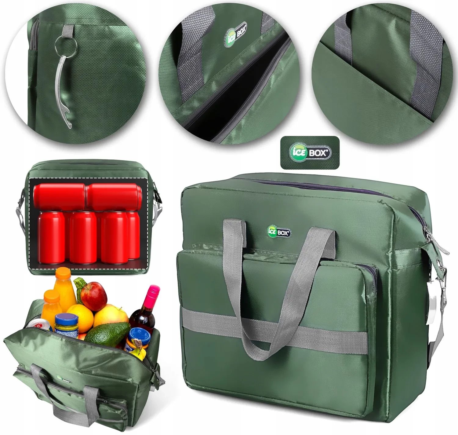 Promis TORBA TERMICZNA TL30 PLAŻOWA PIKNIKOWA lodówka TURYSTYCZNA DUŻA 30L ICE BOX