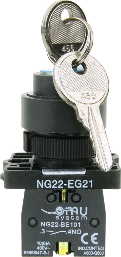 Marlanvil Przełącznik z kluczem 0-1 NG22-EG21 XBS EG21 0212