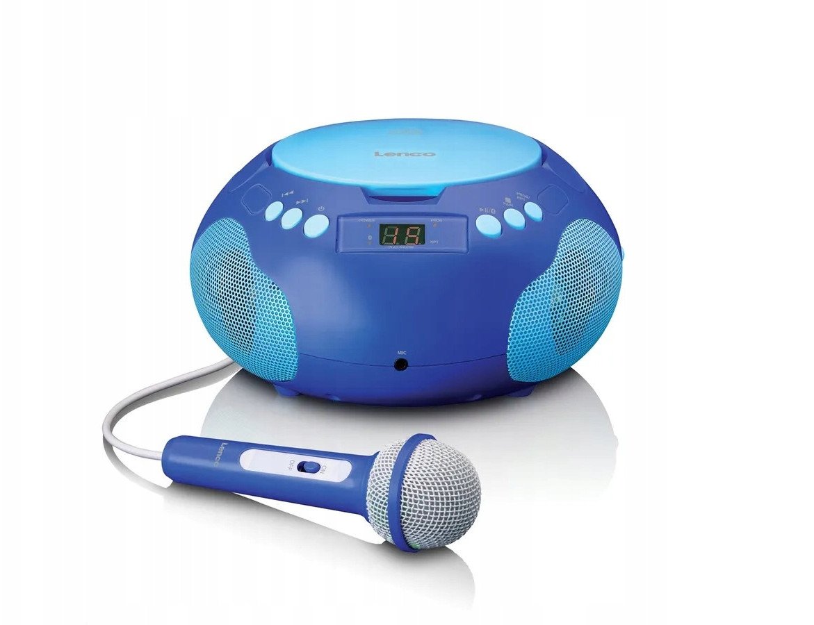 Radioodtwarzacz Trevi Lenco CD player with bluetooth and microphone blue SCD-625BU