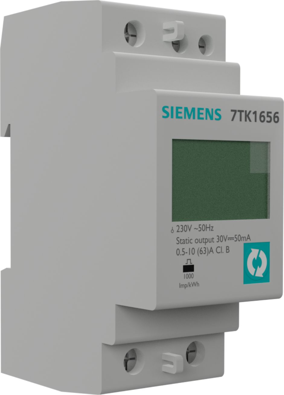 Фото - Лічильник електроенергії Siemens Cyfrowy wskaźnik panelowy mocy LCD 1-fazowy z wyjściem impulsowym 