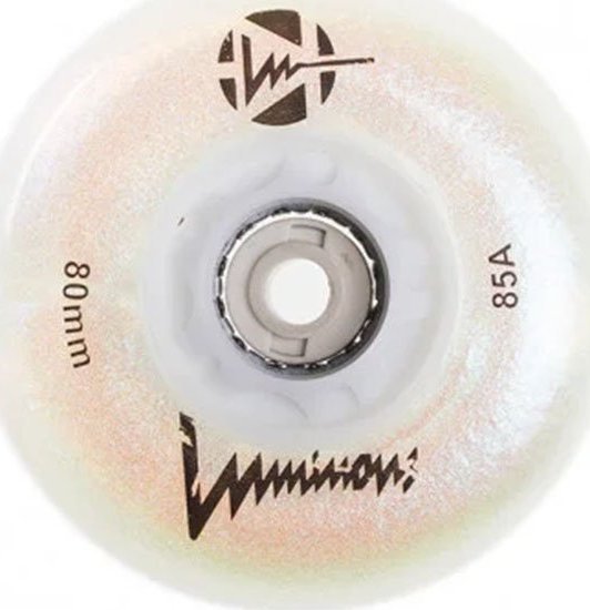 Seba/FR Skates Kółka świecące do rolek Seba LUMINOUS 80mm/85A White Pearl 1sztuka 2021