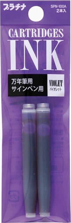 Platinum Naboje atramentowe PLATINUM, 2szt., fioletowe