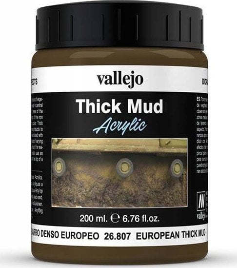 Vallejo Masa Thick Mud Textures 200ml European mud