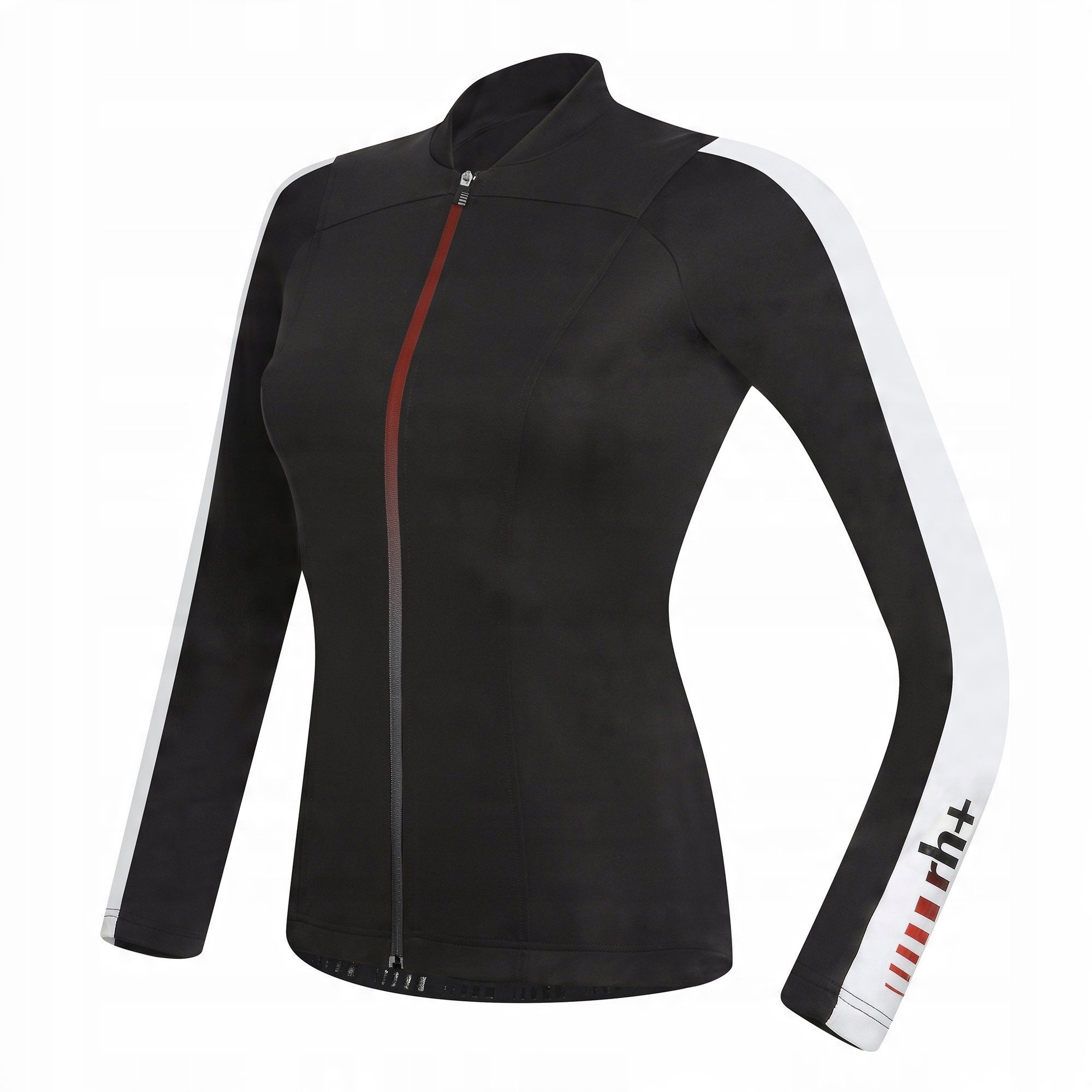 Damska koszulka rowerowa zeroRH+ Spirit LS FZ black-white - M