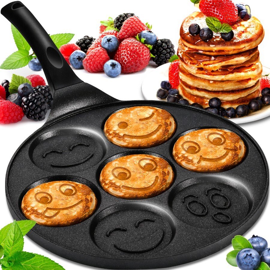 Patelnia Lumarko Patelnia do naleśników jajek pancakes placków 26cm non-stick foremki buźki
