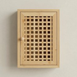 Ikonka Wisząca szafka na klucze KIZU, 19 x 27 x 6 cm, bambus