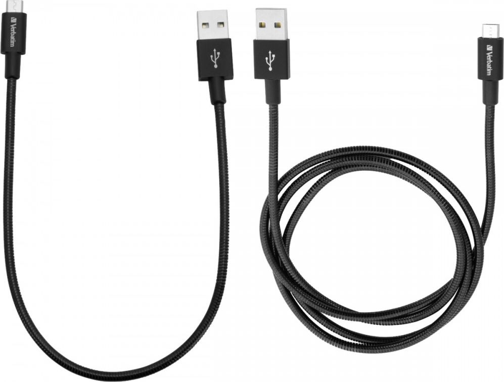 Zdjęcia - Kabel Verbatim  USB  USB-A - microUSB 1 m Czarny  (48875)