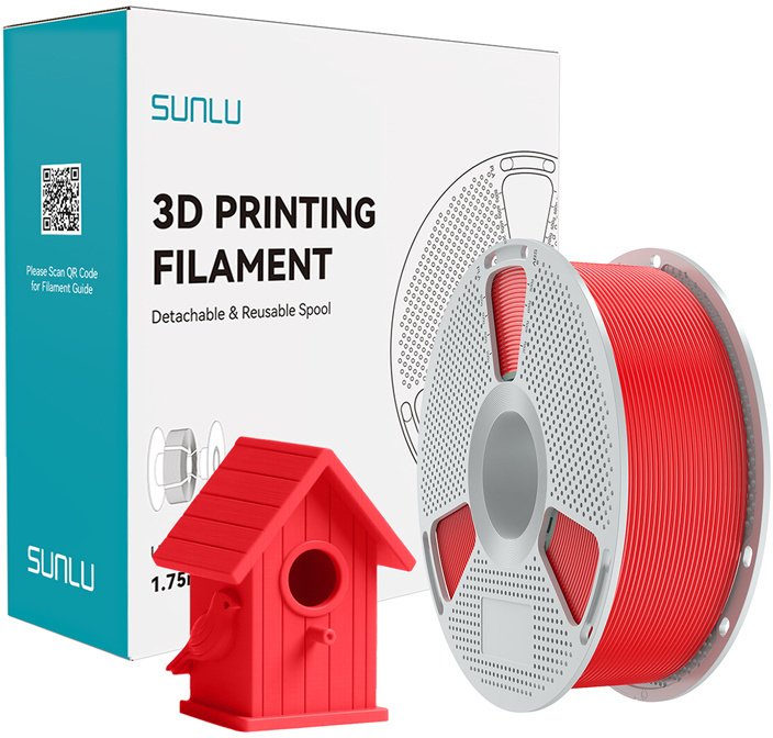 Gimmik FILAMENT SUNLU ASA 1.75MM 1KG (CZERWONY)