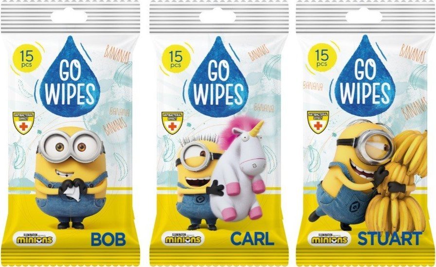 EURUS POZOSTALE GoWipes Chusteczki nawilżane Minions - mix wzorów 1op.-15szt