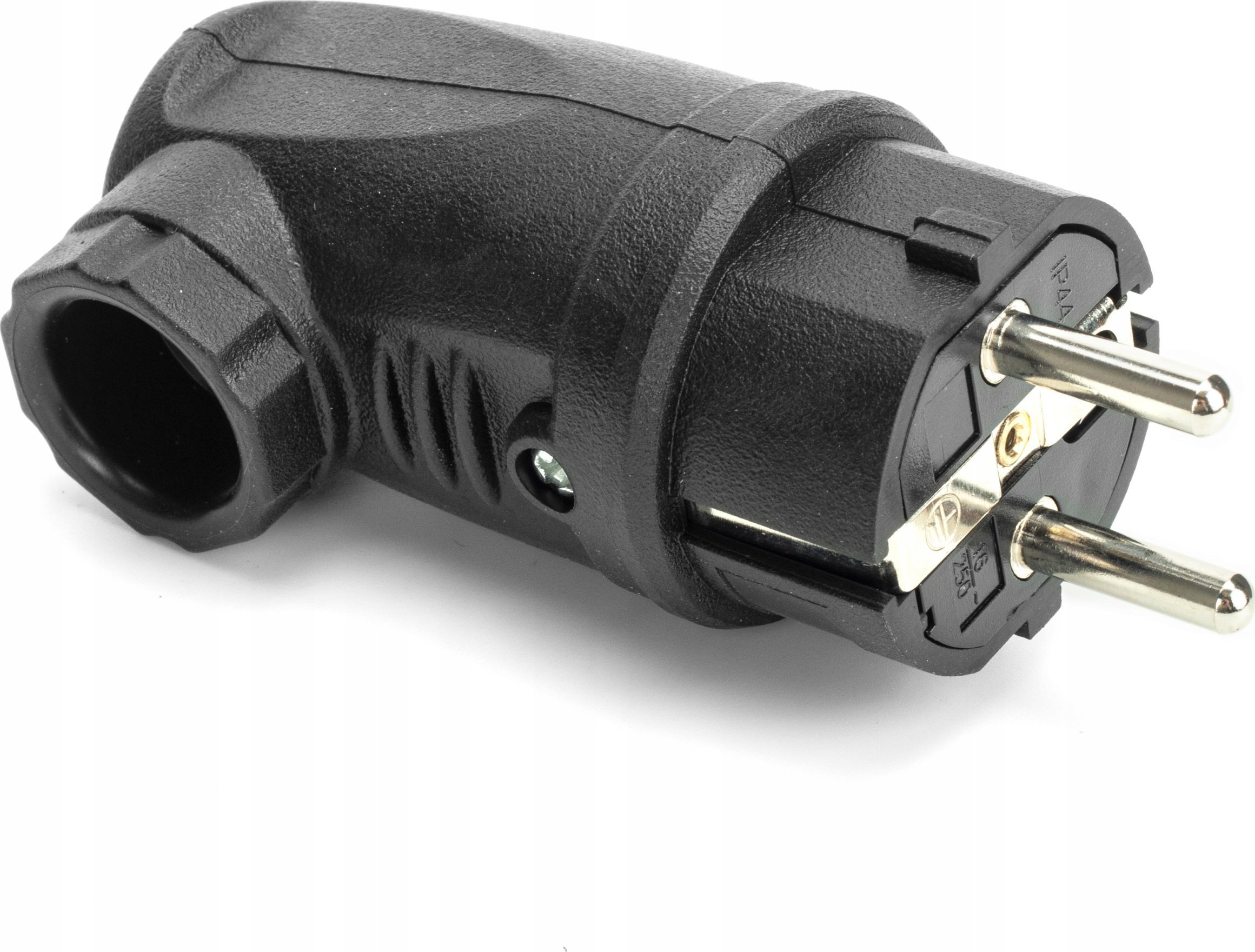 Wtyczka hermetyczna gumowana kątowa HAND PRO LINE PLASTROL IP44 2P+Z 16A czarna