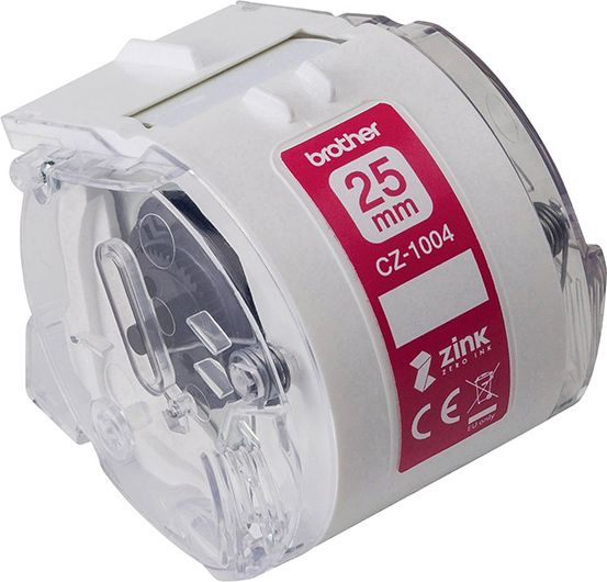 Brother Taśma papierowa 25mm x5m biała CZ1004 do drukarki VC-500W