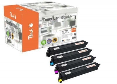 Toner Peach PT1358 kaseta z tonerem 4 szt. Zamiennik Czarny, Cyjan, Purpurowy, Żółty