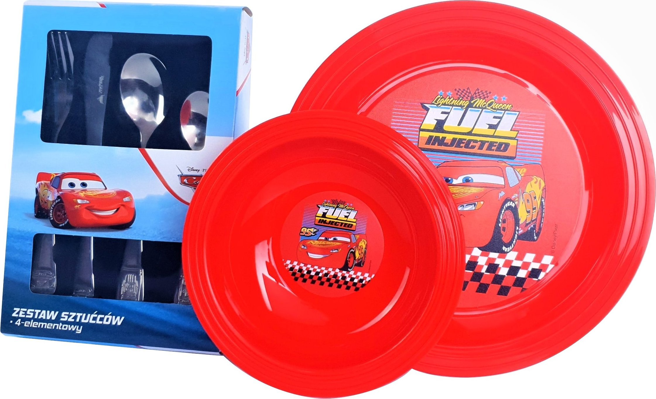 Dajar ZESTAW NACZYŃ I SZTUĆCÓW CARS AUTA DISNEY