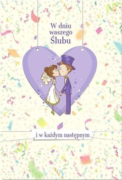 Trend Kartka okolicznościowa Ślub duża TD23