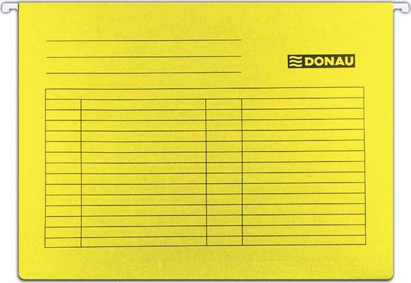 Donau TECZ.WISZ.DONAU A4 ŻÓŁTA TECZKA WISZĄCA