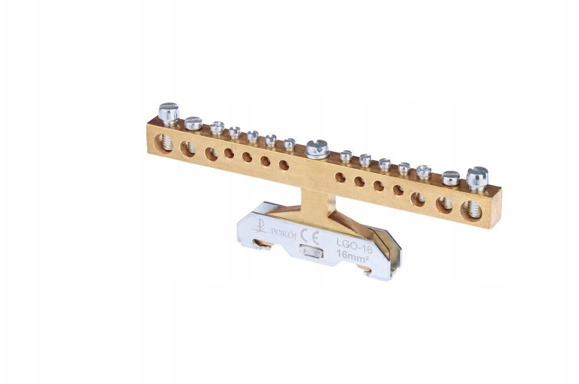Pokój Listwa zaciskowa ochronna 14-torowa 8x4mm2, 2x6mm2, 2x10mm2, 2x16mm2 mocowanie na szynę TS35 L...